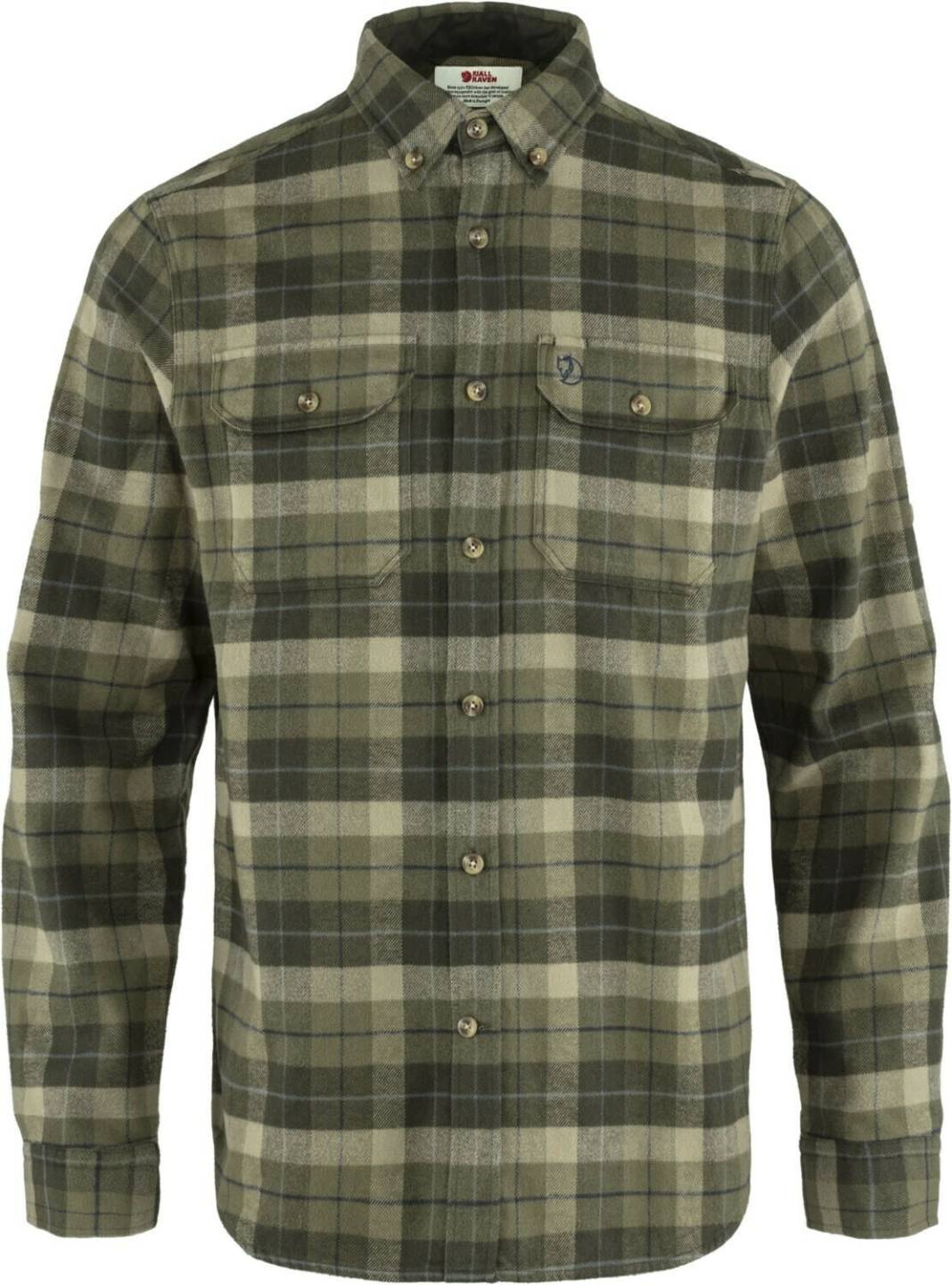 Camisas hombre Fjällräven Singi Heavy Flannel Shirtgreen/deep forest